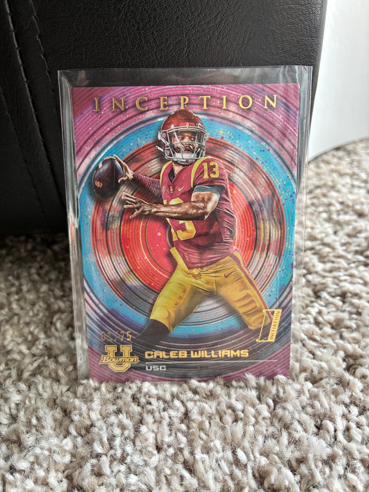 2022 Bowman Inception Fuchsia Foil #45 Caleb Williams 1/75 (RC) *PACK FRESH*