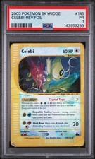 2003 POKEMON SKYRIDGE #145 CELEBI-REVERSE FOIL PSA 1