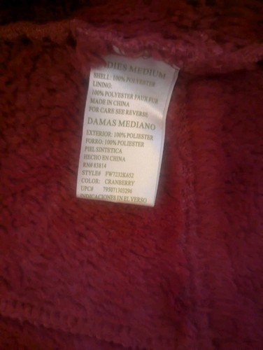Green Tea Pink Women's Polyester Jacket Zipper Pockets Excellent Condition! Med - Picture 5 of 6