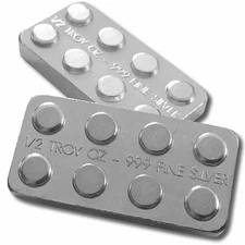 1/2 oz Monarch Building Block Silver Bar (New)