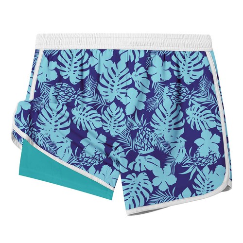 iiniim Herren Badehose Mit Kompression Liner 2 in 1 Badeshorts Bedruckte Sport - Picture 11 of 24