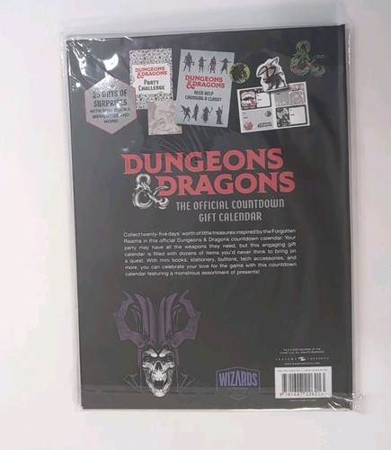 Dungeons & Dragons Official Countdown Gift Calendar Advent Holiday WOTC D&D - Picture 5 of 5