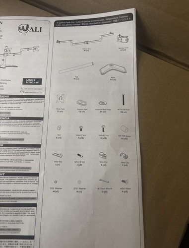 WALI Triple Monitor Stand Free Standing, Adjustable, Fits 3 Screens up to 27" - Picture 12 of 14
