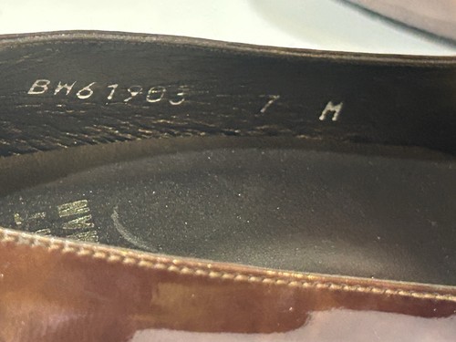 Stuart Weitzman authentischer 395 $ Damen-Pump Schildpatt-Lackleder Absatz Größe 7 - Bild 6 von 8