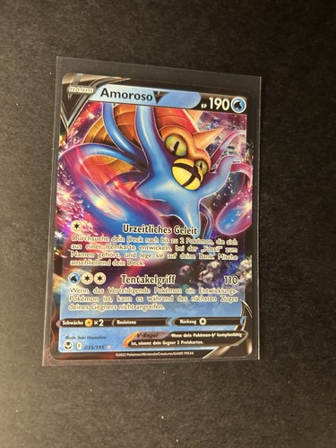 Pokemon Amoroso V 035/195 Silberne Sturmwinde Ultra Rare Deutsch NM - Bild 3 von 6