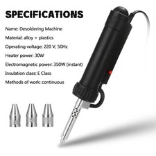 Automatic Portable Electric Solder Tin Sucker Vacuum Soldering Remove Pump AFHQ