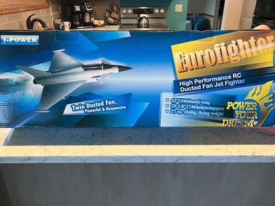 J-Power Euro Fighter  (Tiger Scheme) RC Jet Warbird Airplane - RTF Version
