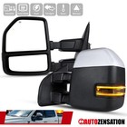 Fit 2017-2019 Ford F250 F350 Extend Power Heat Towing Mirrors+BSM Signal Sensor