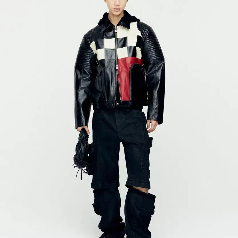 Andersson Bell Checkerboard Patchwork Leather Bik… - image 1