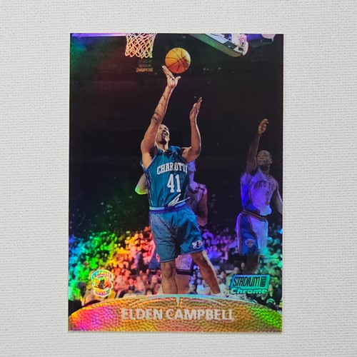 1999-00 Topps Stadium Club Chrome Refractor 16/25 Elden Campbell Hornets @3F