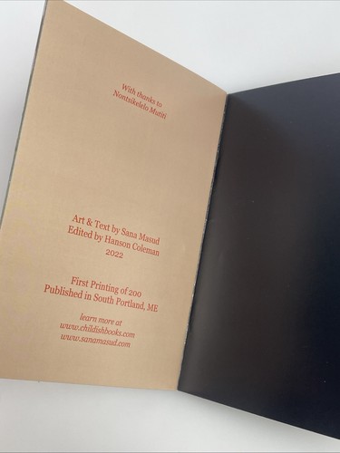 Sana Masud Flowers of Pakistan Limited Edition of 200 Artist Book OOP - Picture 6 of 6