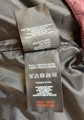 TOG 24 Ladies Coat Burgundy 3-in-1 Waterproof Padded Hooded Jacket UK Size 14 - Picture 12 of 17