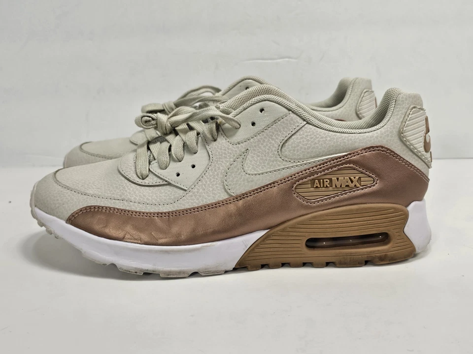 NIKE AIR MAX 90 ULTRA SE Mujer Talla 11 Bronce Hueso Claro 859523-001 Foto 2 de 4