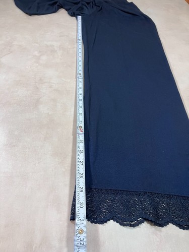Sleep The White Company Salopette Medium Blu Scuro Nero Bordo in Pizzo - Foto 8 di 11
