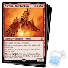 AKROMA, ANGEL OF FURY X4 Time Spiral Remastered Magic MTG MINT CARD