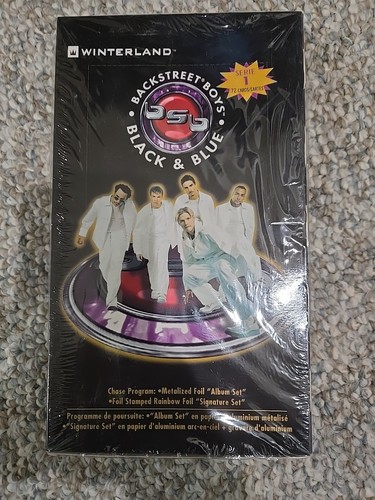 Sealed Box 2000 Winterland Backstreet Boys Black and Blue Trading Cards - Picture 1 of 2