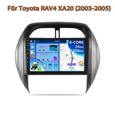 Android 15 2+32GB Autoradio Für Toyota RAV4 2003-2005 GPS Navi BT Carplay FM SWC