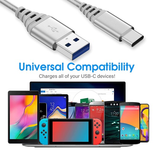 USB C Charger Cable 10FT+6FT,Long Fast Charging Cord for Samsung Phone S20... - Afbeelding 7 van 7