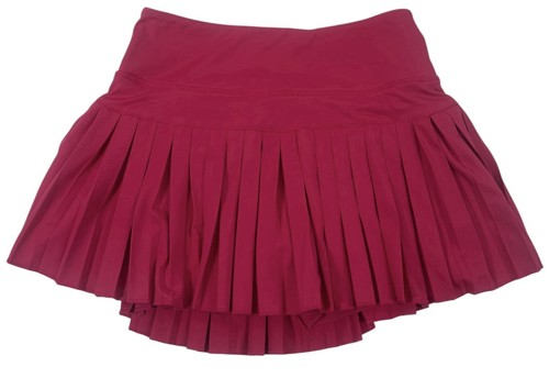 Goldscharnier Rock Größe S Hot Pink Plissee Tennis Mini integrierte Shorts aktiv Fitnessstudio - Bild 9 von 15