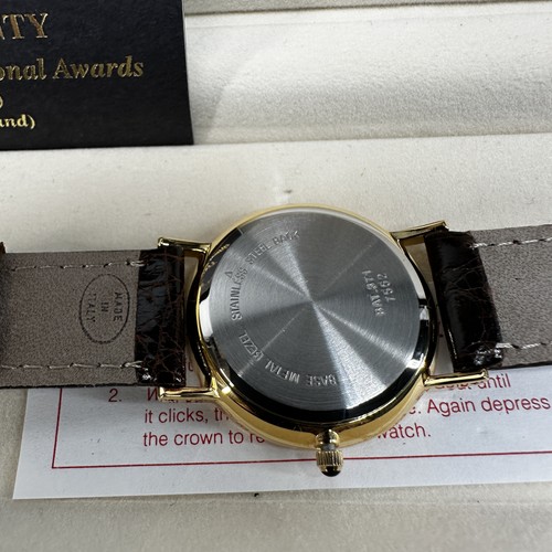 Jules Jurgensen Quartz Analog Watch Crocodile Band Box PricewaterhouseCoopers - Picture 9 of 18