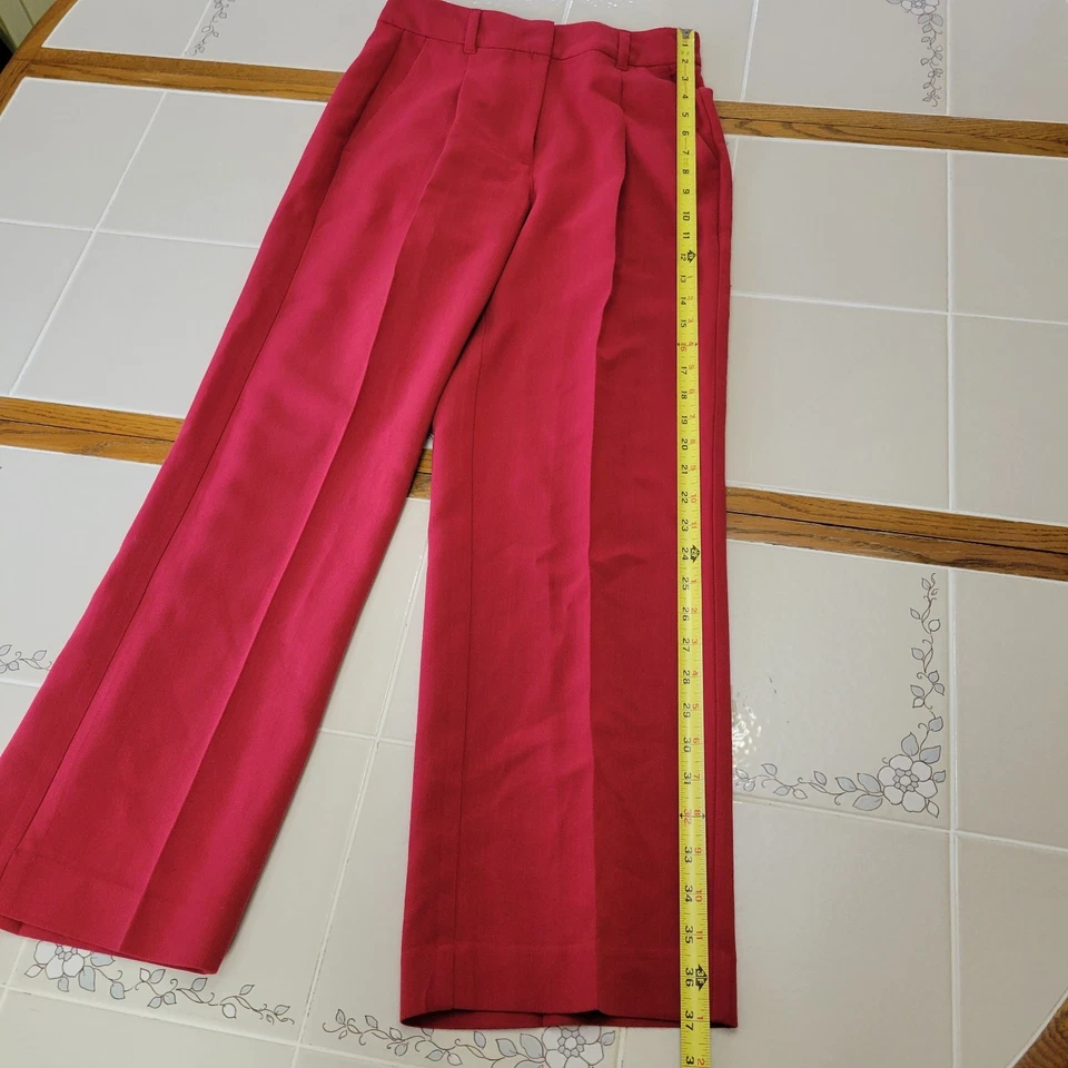 Old Navy Womens Red Extra High-Rise Taylor Wide Leg Pants Size S Petite 28x27.5 - Image 2 of 4