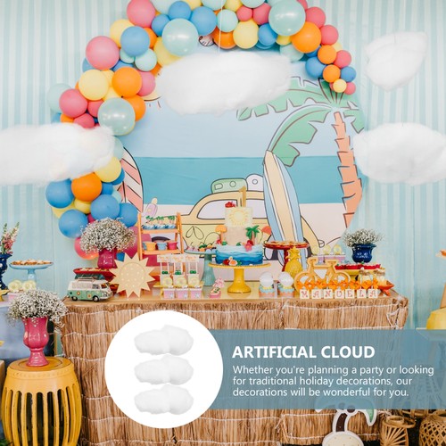 3 Pcs Simulated White Cloud Decoration Cloudy Decorations Pendant - Picture 8 of 12