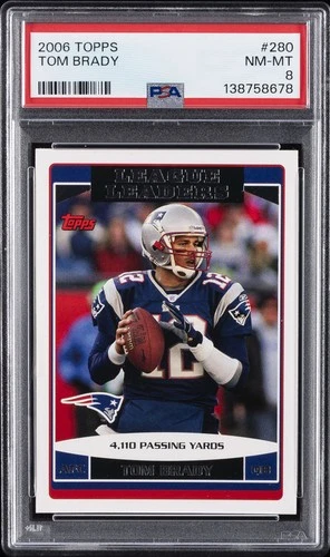 2006 TOPPS #280 TOM BRADY PSA 8