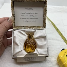 Messenger Paisley Collection By About Face Designs Inc. Gold Pineapple, in Box