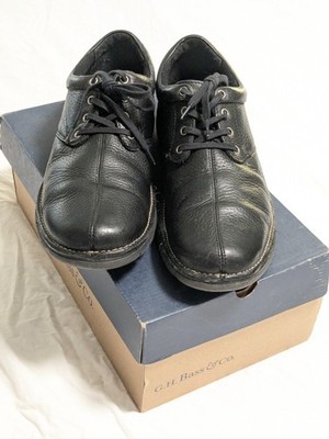 G.H. Bass&Co Sanford Black Lace Leather Lace-up
