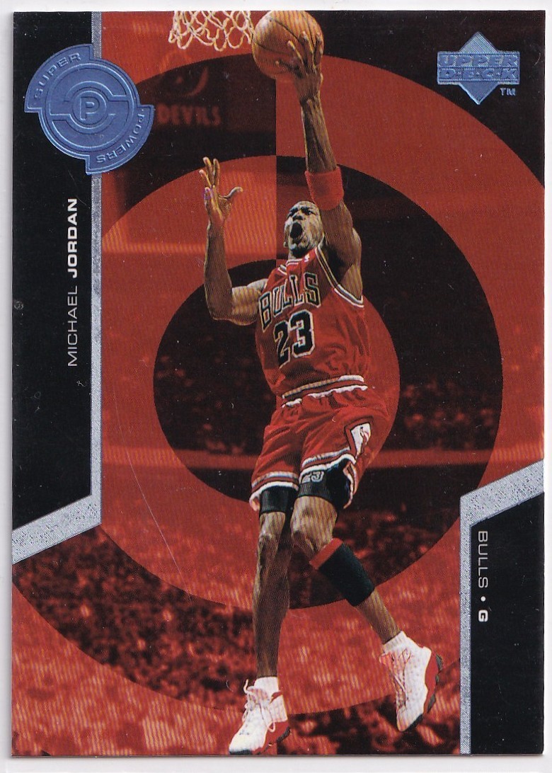 Michael Jordan 1998-99 Upper Deck "Super Powers" Insert card #S30 Chicago Bulls