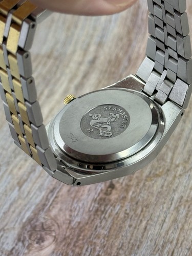1970s Omega Seamaster Quartz Men’s Gold & Steel Watch 1342 35mm 196.0195 WORKING - Picture 9 of 13