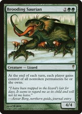 Brooding Saurian [Coldsnap] Lightly Played