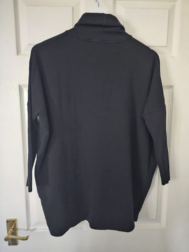 COS Sweatshirt Oversize Gr. XS schwarz Rollkragen Fledermaus Baumwolle & Elasthan  - Bild 6 von 7