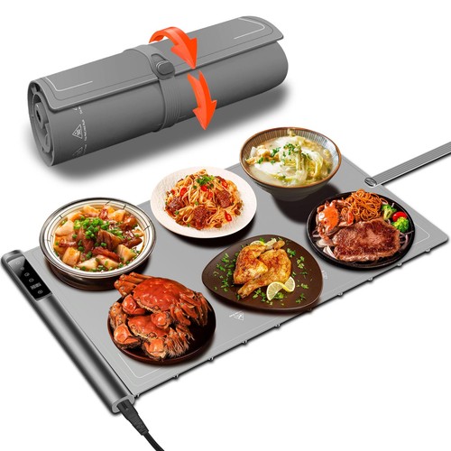 Wärmematte für Lebensmittel, Silikon Elektrische Warmhalteschale für Buffets Party und Hom... - Bild 1 von 8