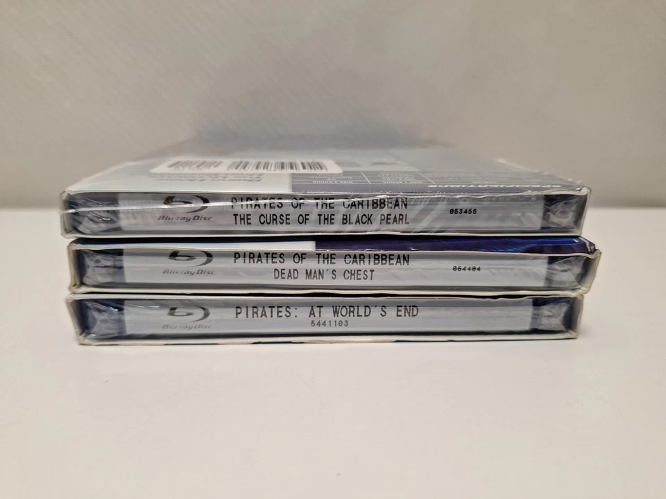 Pirates of the Caribbean Trilogy Blu-Ray DVD Lot Johnnny Depp w/ Slipcases New - Image 3 of 3