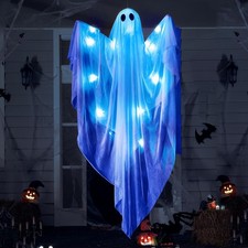 Hängender Halloween-Geist 120cm LED-Licht Außen-Indoor-Deko
