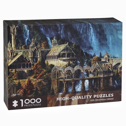 Moruska Fantasy Puzzles for Adults 1000 Piece - Waterfall Castle - Movie Scen... - Picture 2 of 7