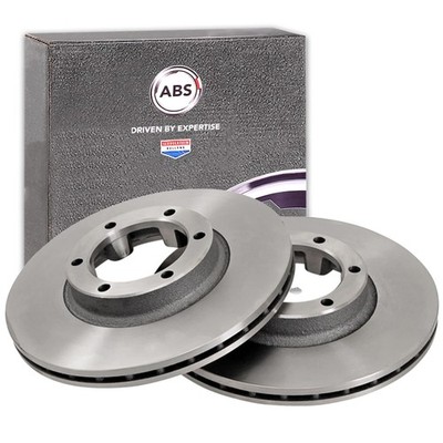 2x A.B.S. BREMSSCHEIBEN 255mm VORNE passend für MITSUBISHI L L200 PAJERO