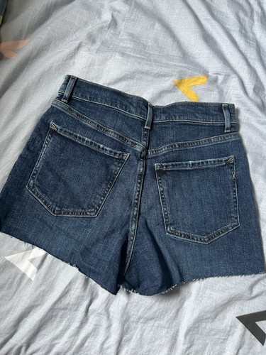 EXPRESS Short Jeans Womens (Size 4) Short Blue Denim. Midi High Rise - Picture 5 of 6