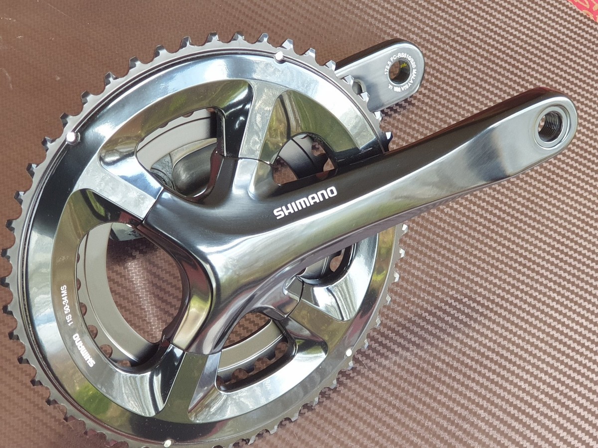 Shimano Fc-rs510 Chainset 50-34 Crankset 11 Speed Black