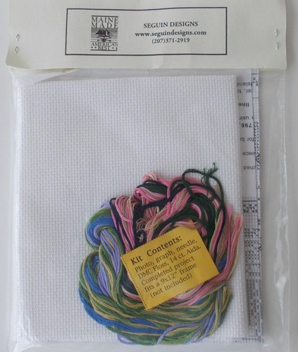Seguin Designs Counted Cross Stitch Welcome Water Trees Flowers Complete Kit - Picture 3 of 4