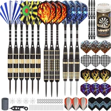 LANNEY Darts Metal Tip Set, Steel Tip Darts Set 20 Grams 24 Grams and 26 Grams P
