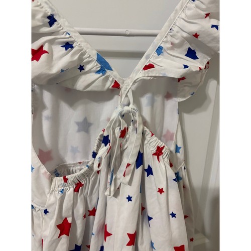Eleanor Rose patriotic red white blue star sundress sz 8-10 EUC - Picture 5 of 5