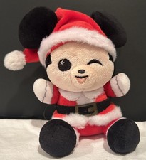 Disney Parks Wishables Christmas Santa Mickey Mouse Plush Holiday 2019