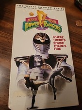 Mighty Morphin Power Rangers White Series: Where Theres Smoke Fire VHS 1995