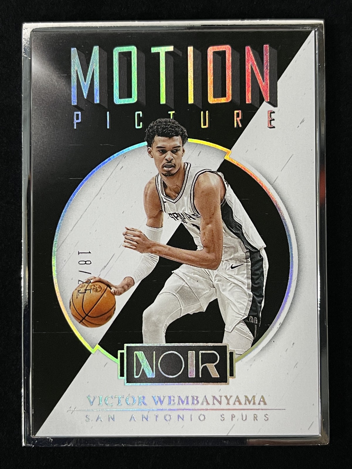 2024-25 Panini Noir Victor Wembanyama #272 Frame Motion Picture /25
