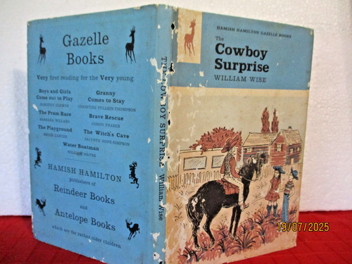 William Wise THE COWBOY SURPRISE HCDJ  Early Reader 1965 MONICA BRASIER-CREAGH - Picture 1 of 7