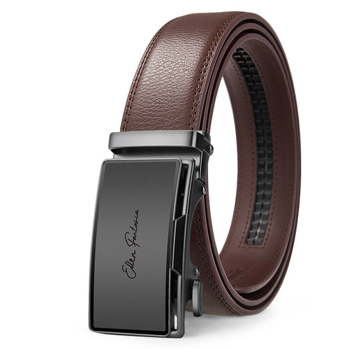 Cinturón de diseñador de moda para hombre de alta calidad de aleación de cuero genuino hebilla automática - Imagen 29 de 30