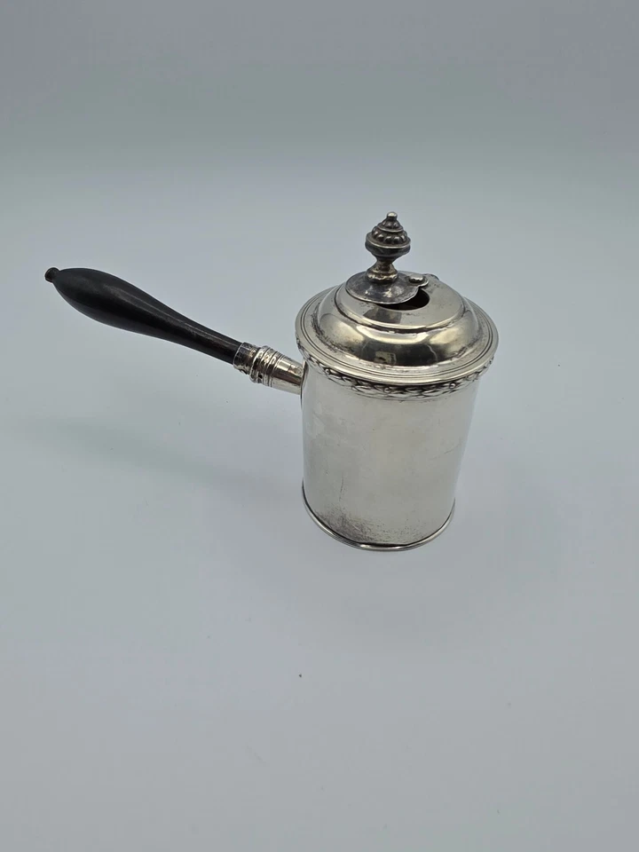 Schokoladenkanne frühes 19. Jahrhundert 13 Lot Silber - Bild 4 von 4