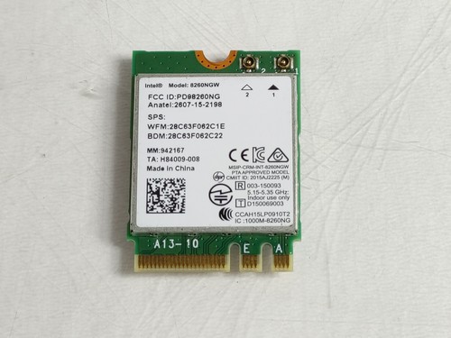 Intel Wireless-AC 8260 8260NGW 802.11ac M.2 Wi-Fi + Bluetooth 4.2 - Afbeelding 1 van 6